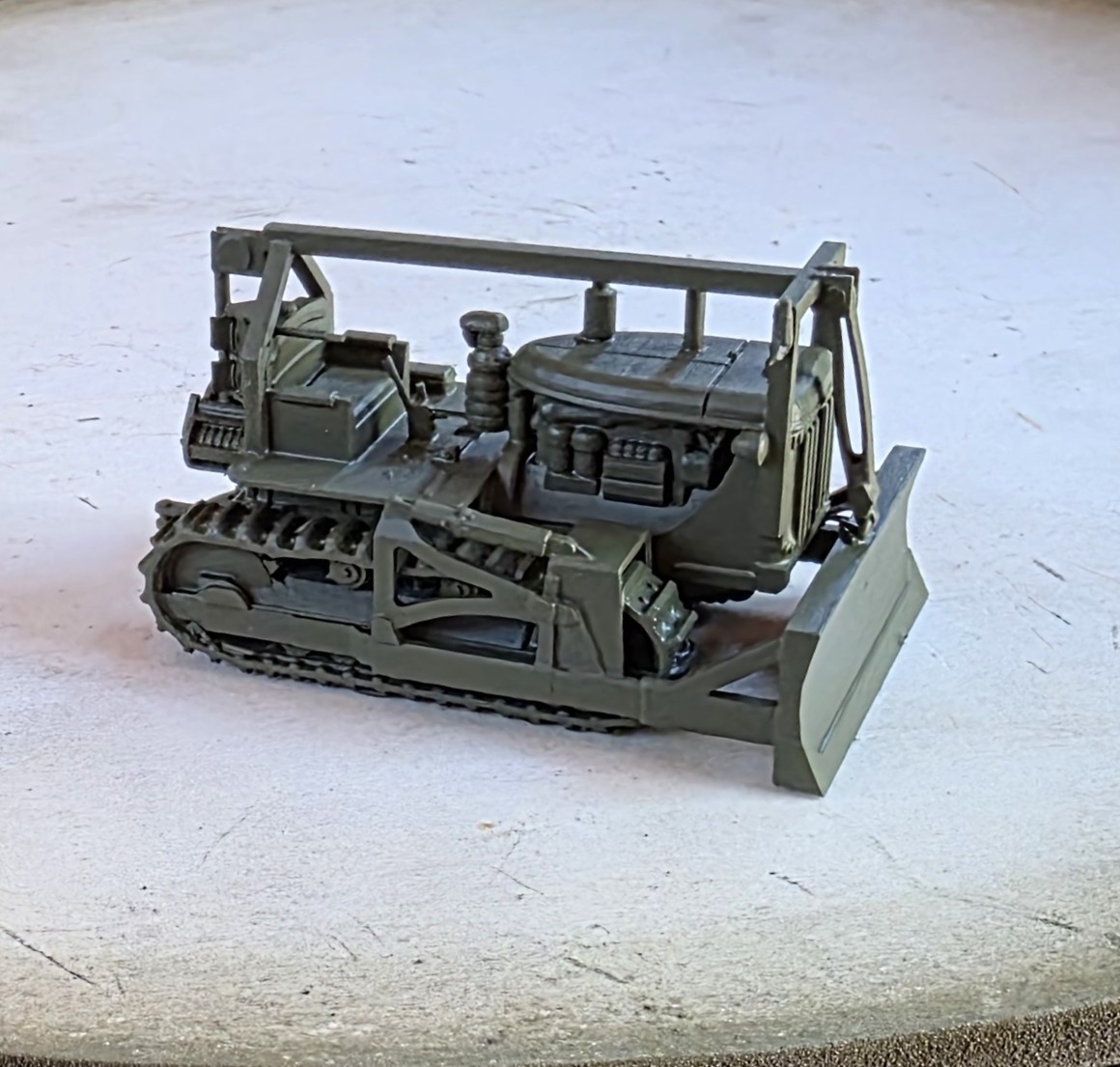 ONE 1/87 HO scale D7 bulldozer w/ LeTourneau angle blade EXCLUSIVE!