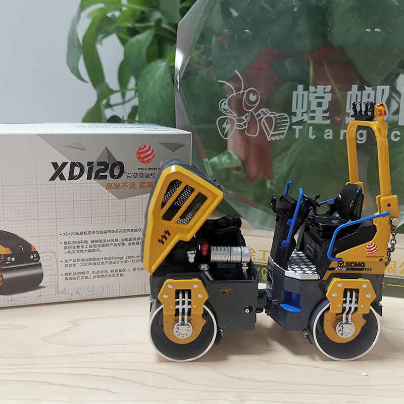 1:25 XCMG XD120 Road Roller Construction Machinery Equipment Diecast Model