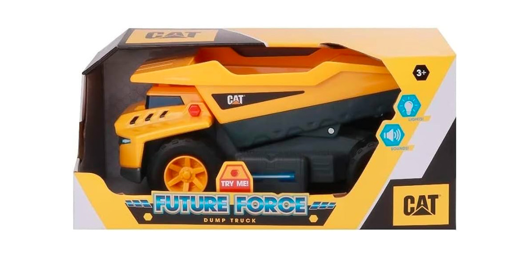 Future Force Dump Truck Toy Lights Sounds Futuristic Realistic Real Features CAT