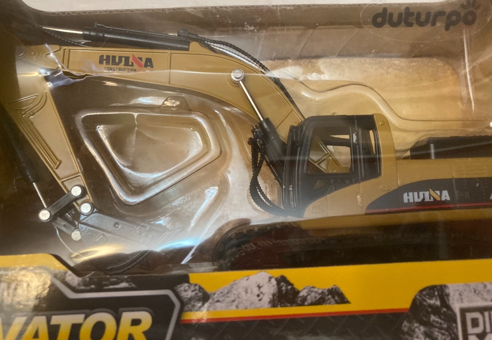 Hui Na Toys Hulna 1710 Die Cast Metal 1:50 Scale Professional Excavator Bad Box