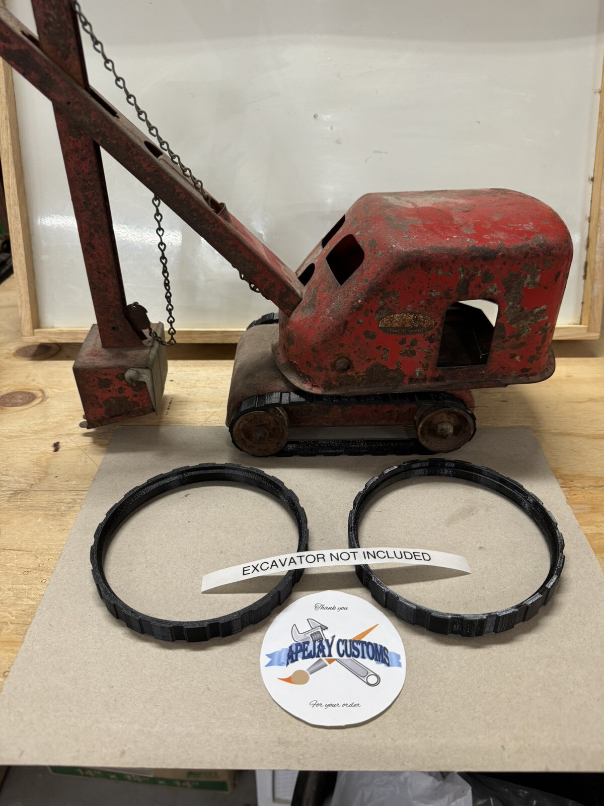 1 SET OF NEW TRACKS FOR EARLY Tonka Steam Shovel Pressed Steel Vintage