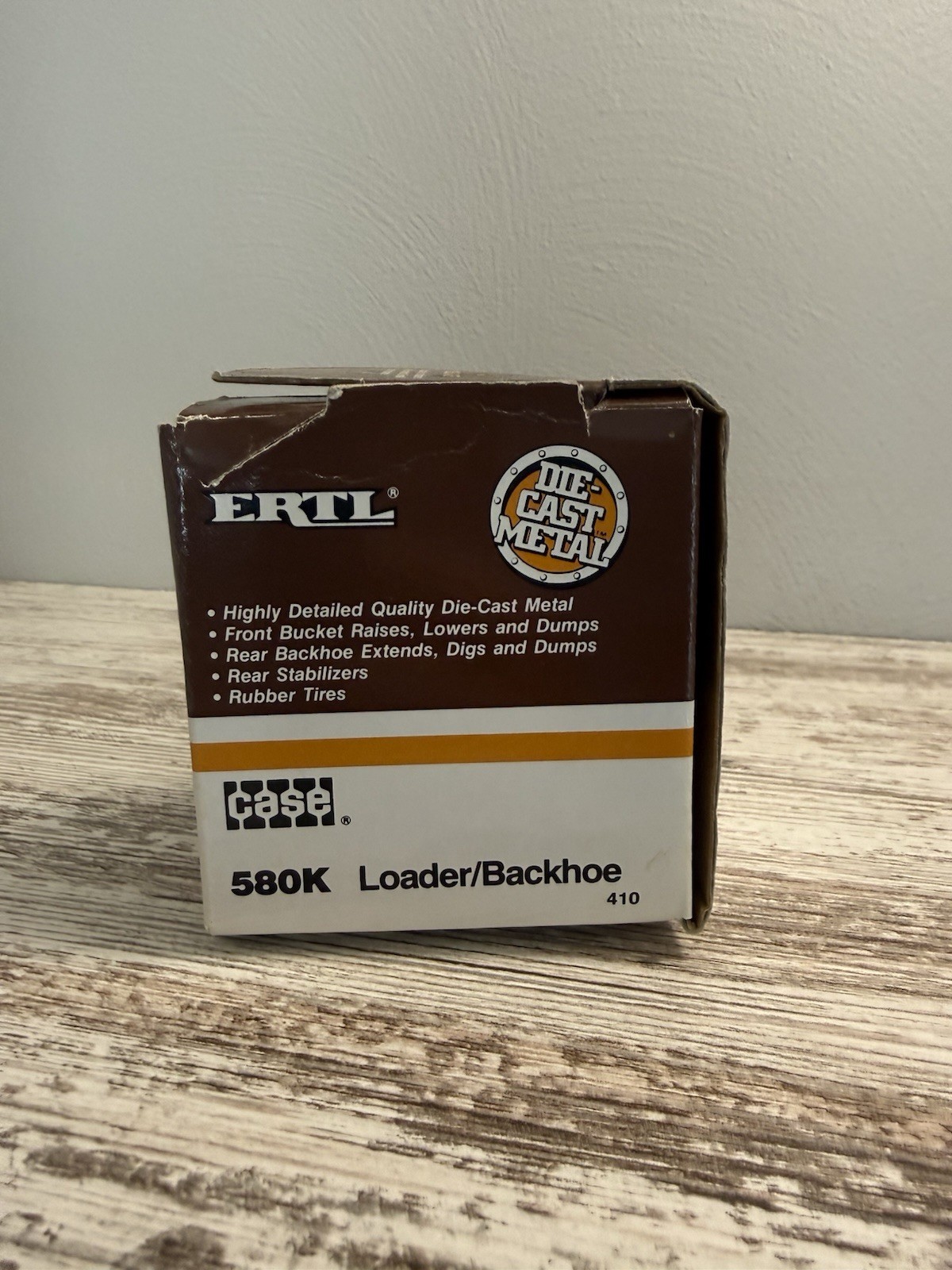 ERTL – CASE 580K FRONT END LOADER / BACKHOE – 1/32 DIECAST