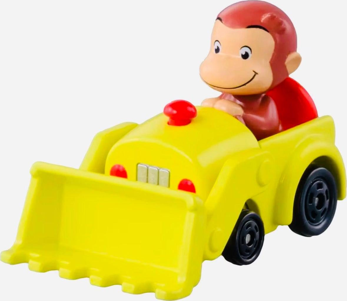 Curious George Yellow Dozer #162 1:64 Scale Diecast Model Car by Tomica Dream