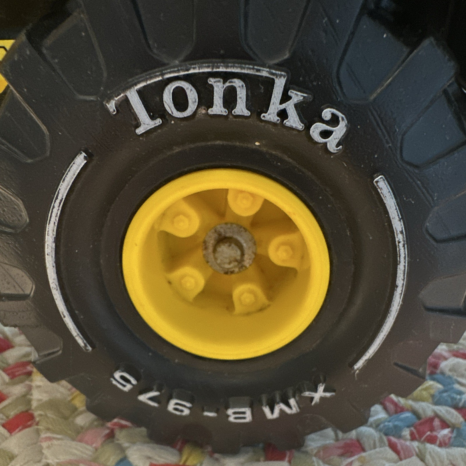 TONKA 🦺🚧🚧🚧Turbo-Diesel XMB-975 YELLOW🟨⬛️BLACK DUMP TRUCK 🛻