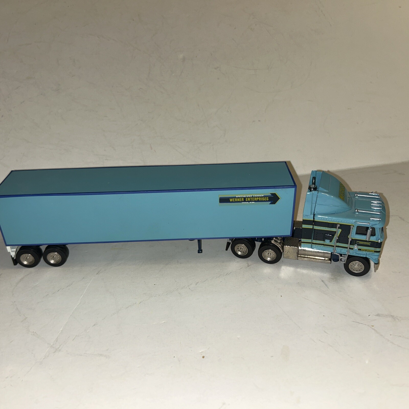 ASAM Smith Models Kenworth K100 Cabover with Van Trailer Werner Trucking