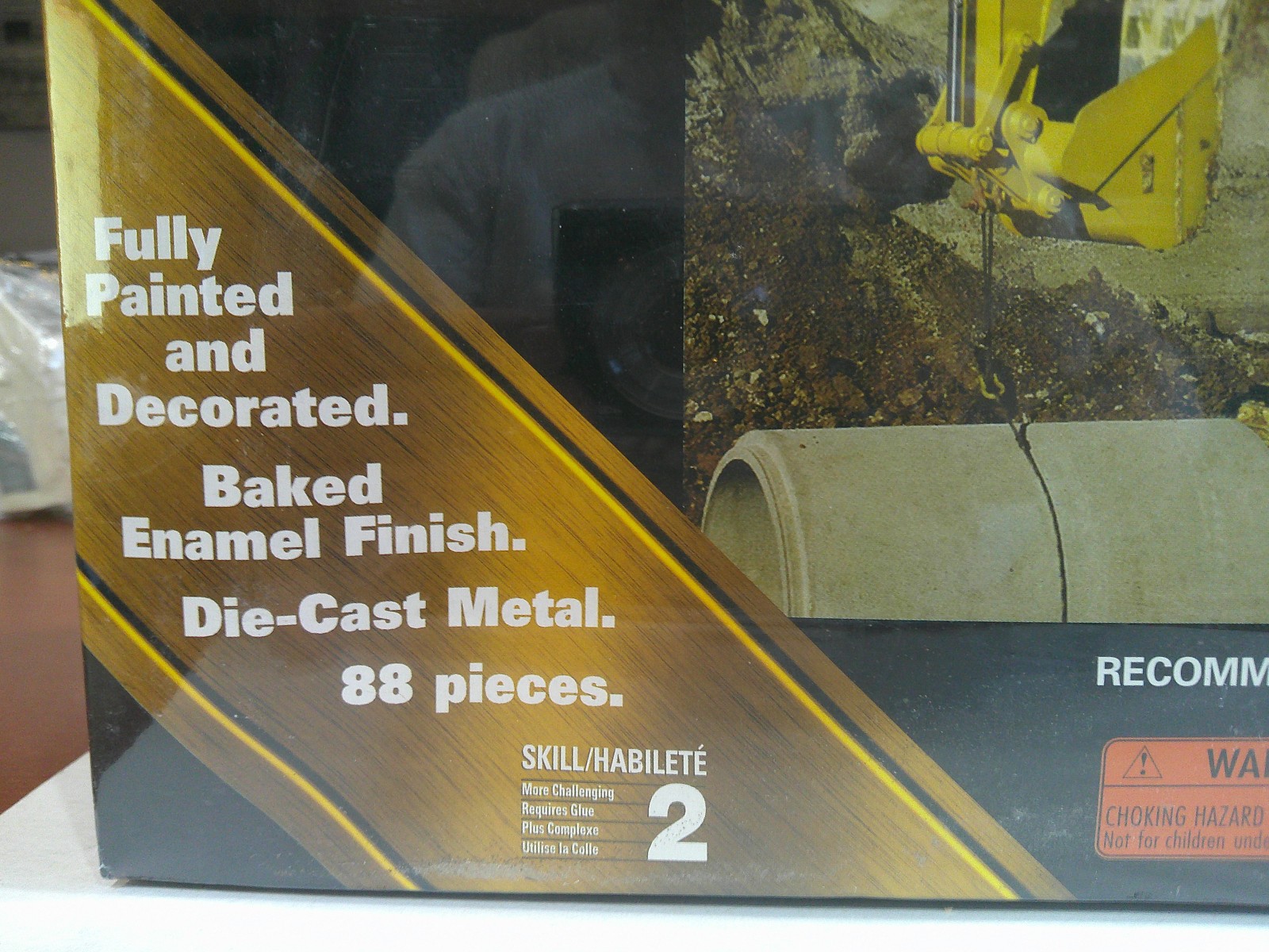 Norscot Construction Model Kit CAT 365B L Series II Excavator 1:50 Yellow Sealed