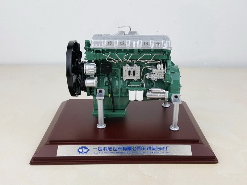 1:12 Wuxi Diesel CA6DM Engine Construct Machinery Equipment Diecast Model