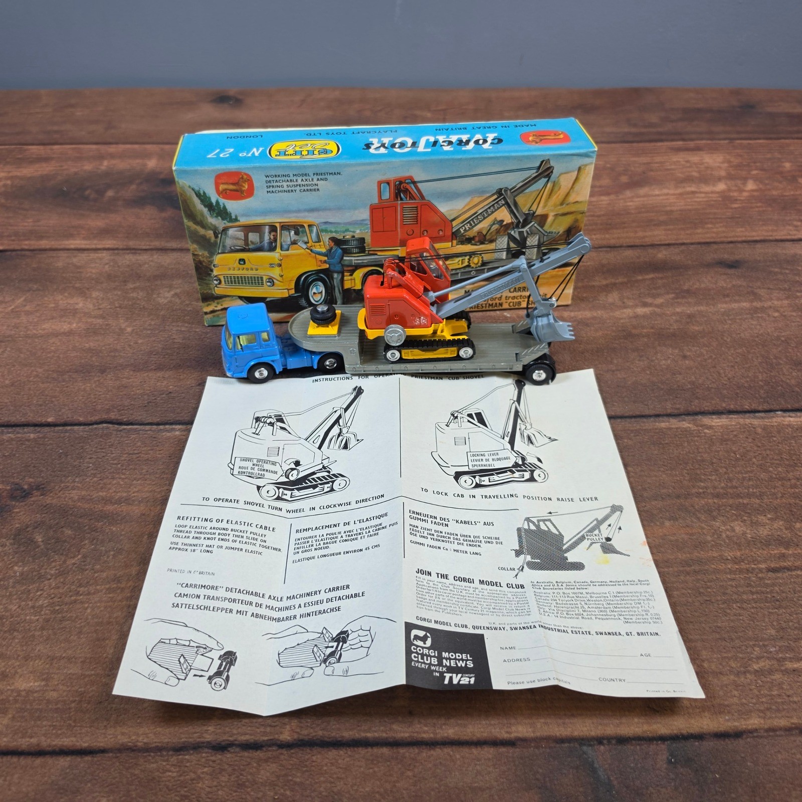 Corgi Machinery Carrier Gift Set 27 Kids Multicolor Excellent Bedford Priestman