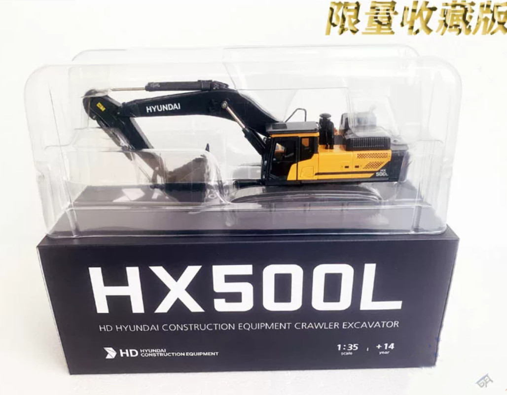 1:35 HYUNDAI HX500L Crawler Excavator Construction Equipment Diecast Model