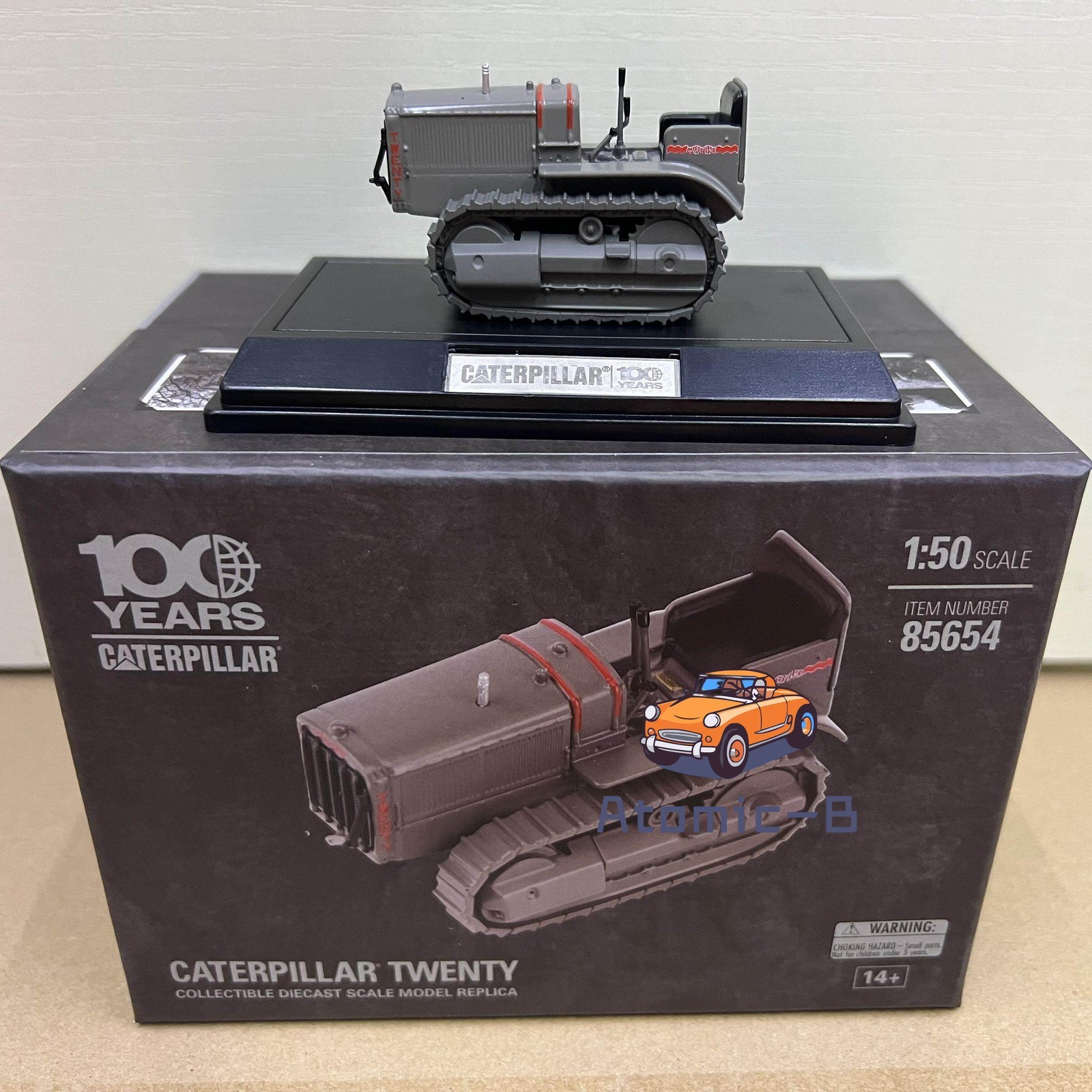 DM 1:50 CAT TWENTY Tractor Alloy Engineering Vehicle Model 85654