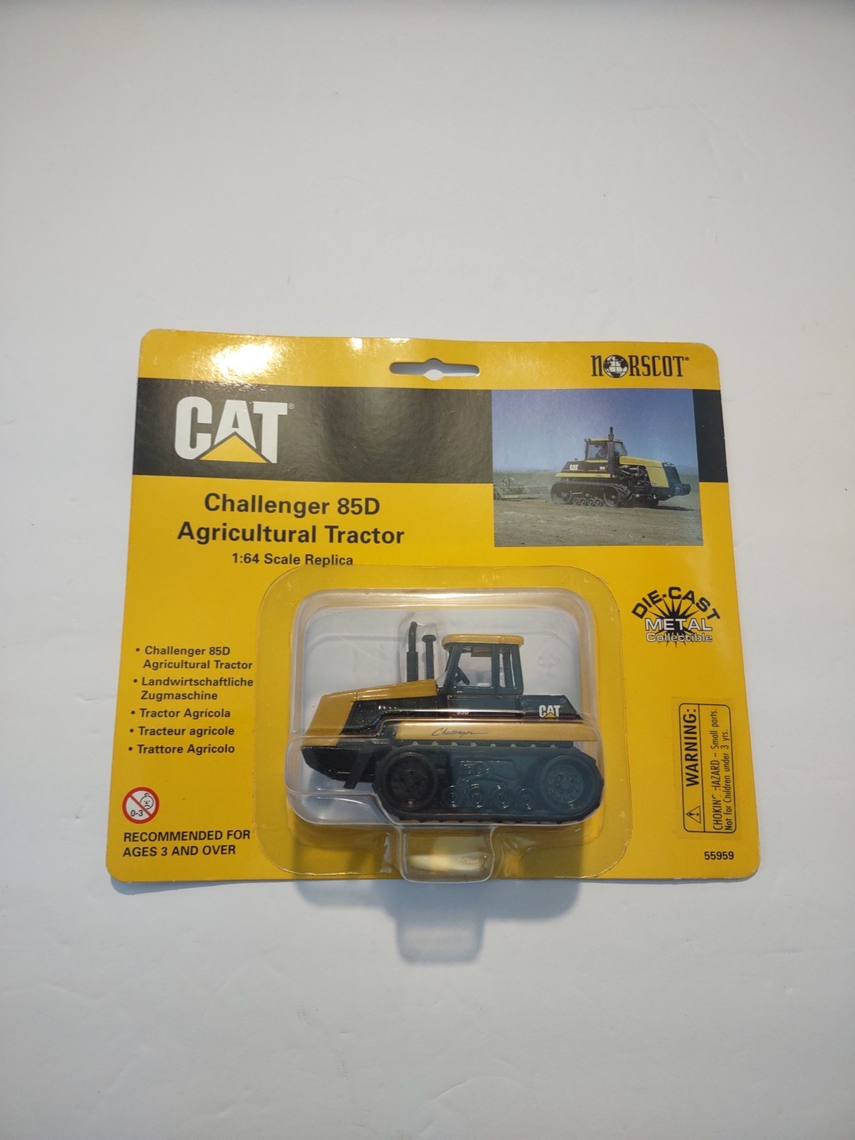 CAT Challenger 85D Agricultural Tractor 1:64 Scale Replica Die Cast Metal 1998