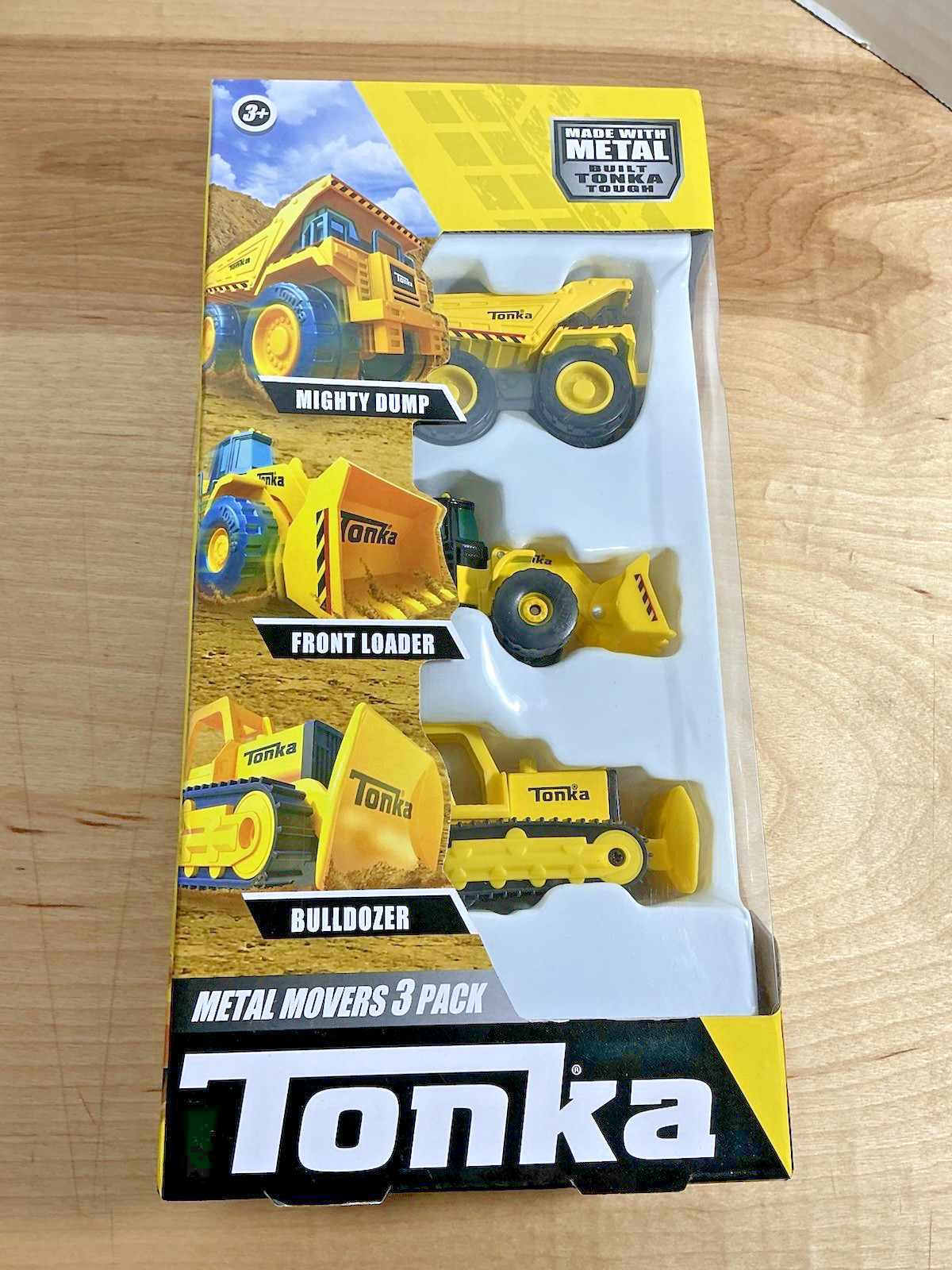 Tonka Metal Movers 3 Pack Mighty Dump Front Loader Bulldozer Die-Cast NEW
