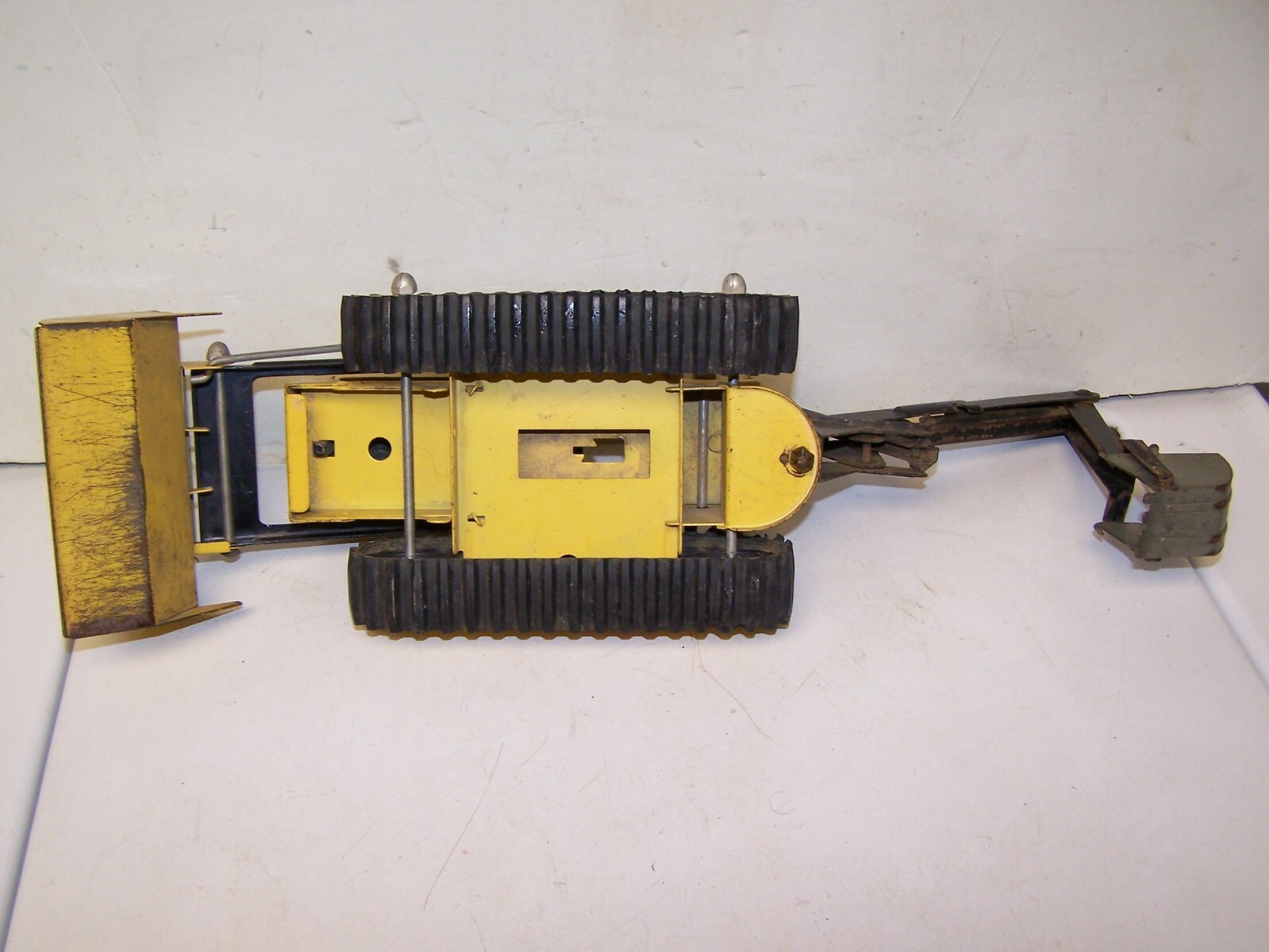 2 Vintage 1960s Tonka Trencher Backhoe Bulldozers TRACK LOADER