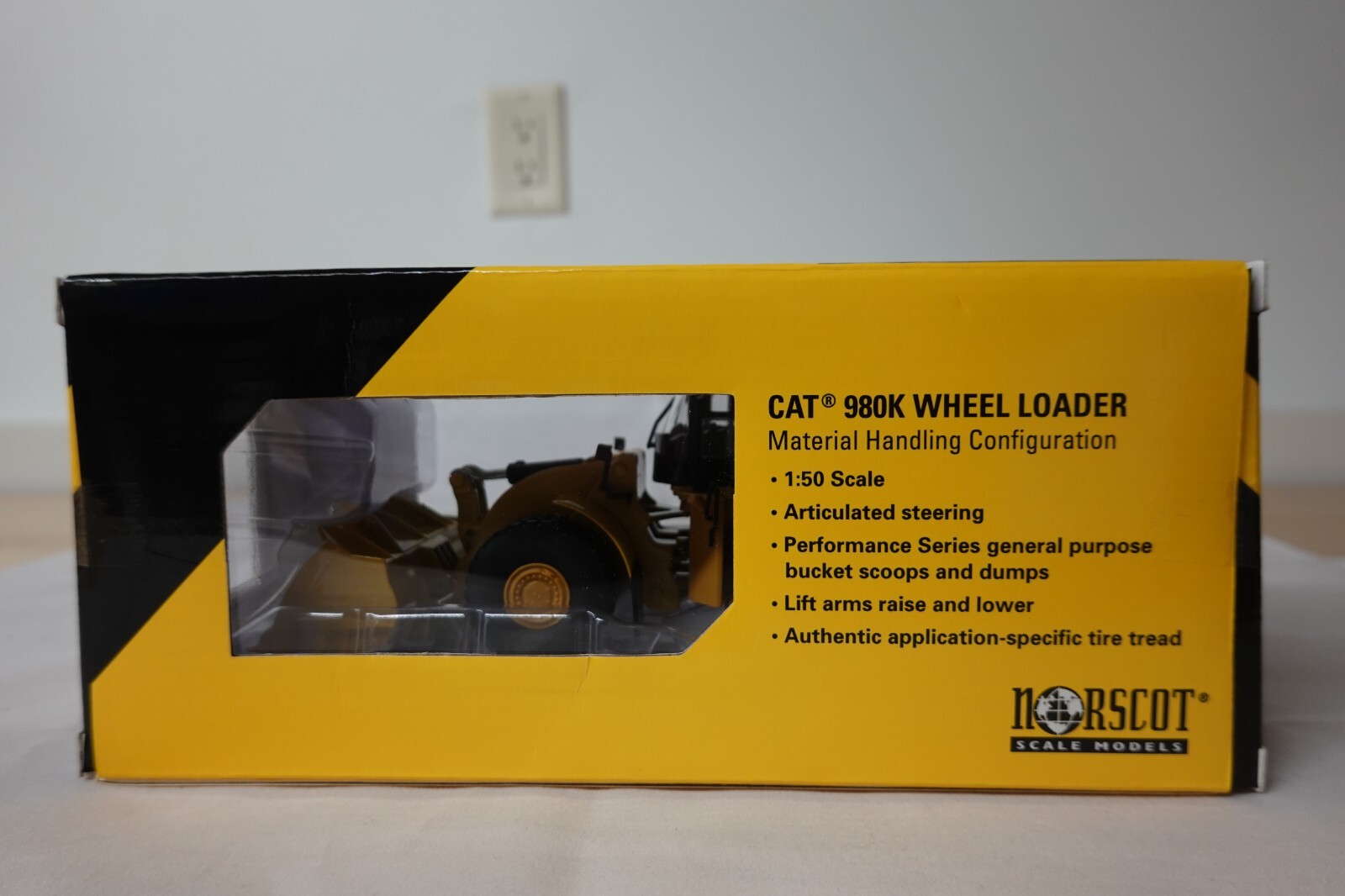 NORSCOT 55289 CAT 980K WHEEL LOADER 1:50 SCALE N.I.B