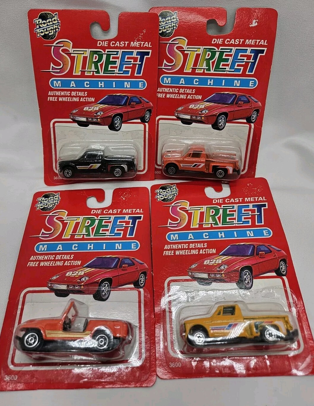 LOT OF 4 Road Tough Street Machine 1:64 scale Diecast