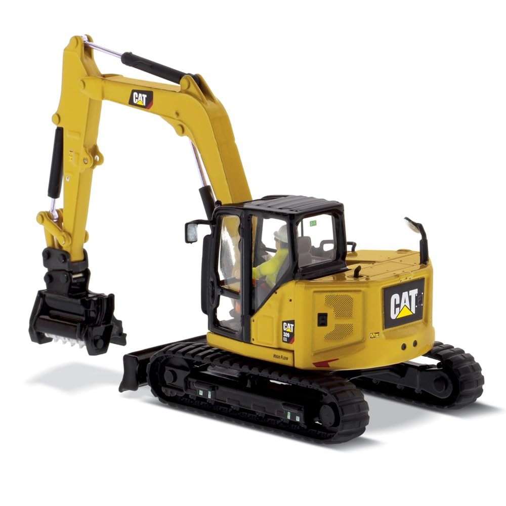 Mini Hydraulic Excavator 1/50 Diecast Model – CAT 309 CR, Work Tools, High Line