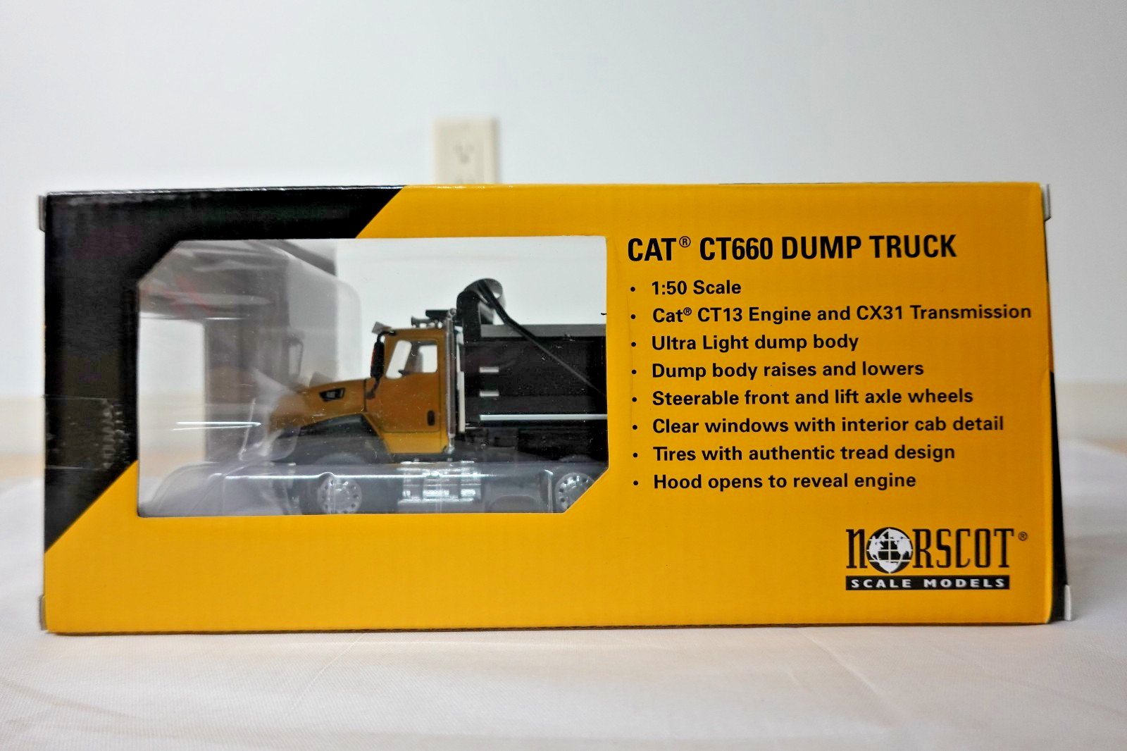 NORSCOT 55290 CAT CT660 DUMP TRUCK 1:50 SCALE N.I.B