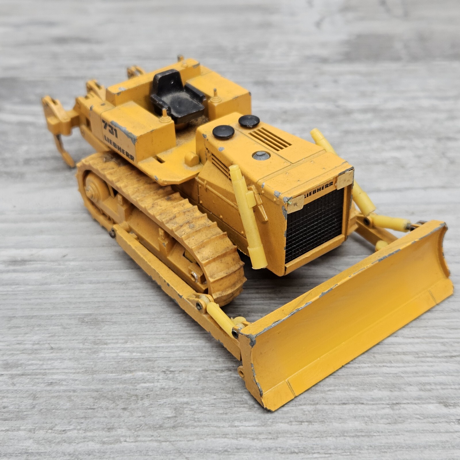 Vintage Gescha Liebherr 731 Bulldozer 1:50 Made in West Germany Parts Repair