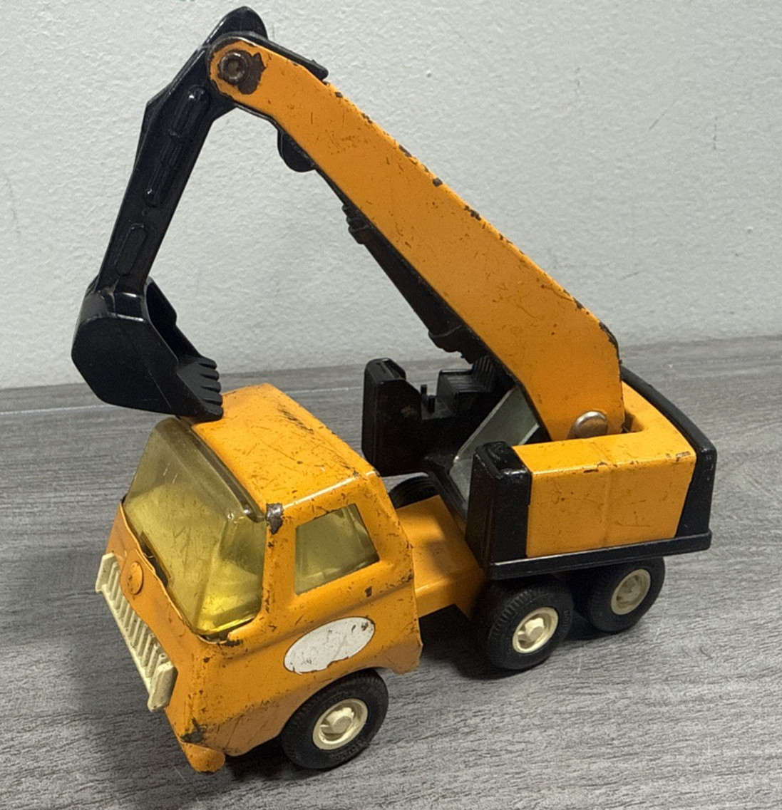 Vintage 1970s Tonka 55010 Toy Metal Excavator Backhoe 5.75″ Antique Truck