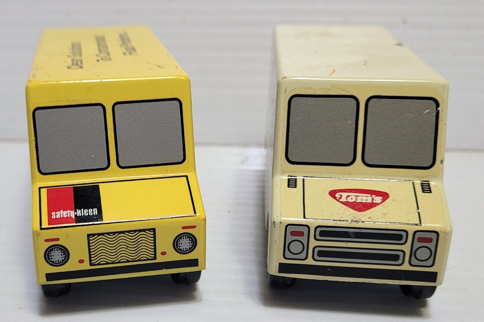 VINTAGE RALSTOY “SAFETY KEEN” & “TOMS” DELIVERY BOX VAN DIE CASTS