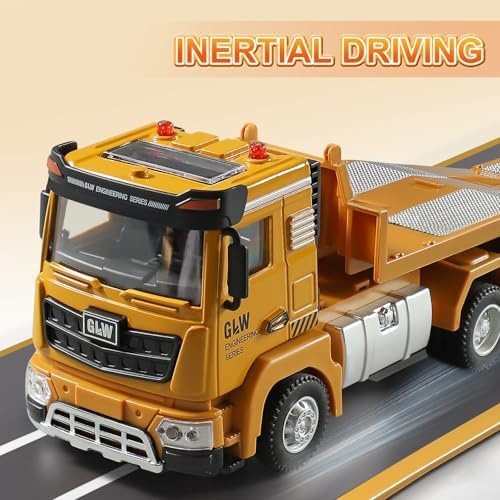 Construction Carrier Trucks Toy Set – Alloy Inertia Driving 1:40 & 1:55 Simul…
