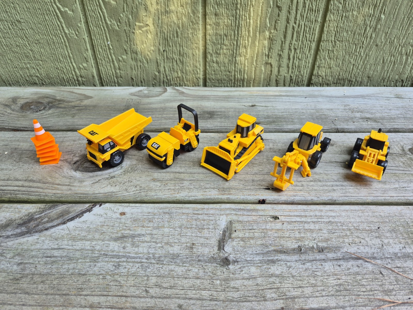Caterpillar CAT Mini Construction Toy Dump Truck, Bulldozer, Excavator, Backhoe