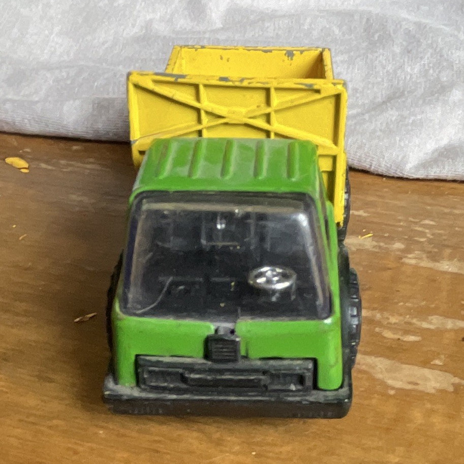 Tonka Yellow/Green/Black Diecast Dump Truck Construction Toy Vehicle