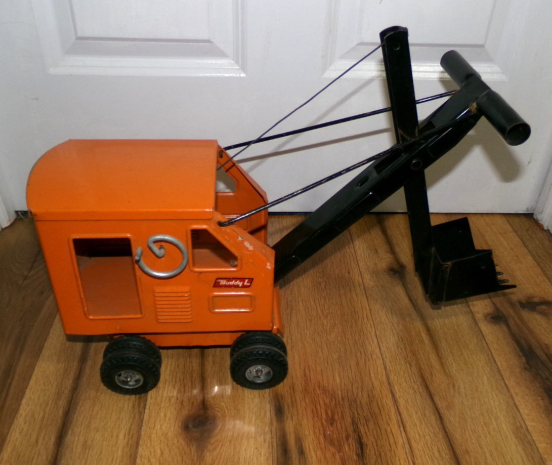 Vintage 1960’s Buddy L Steam Shovel Big Dig Power Digger Shovel Pressed Steel