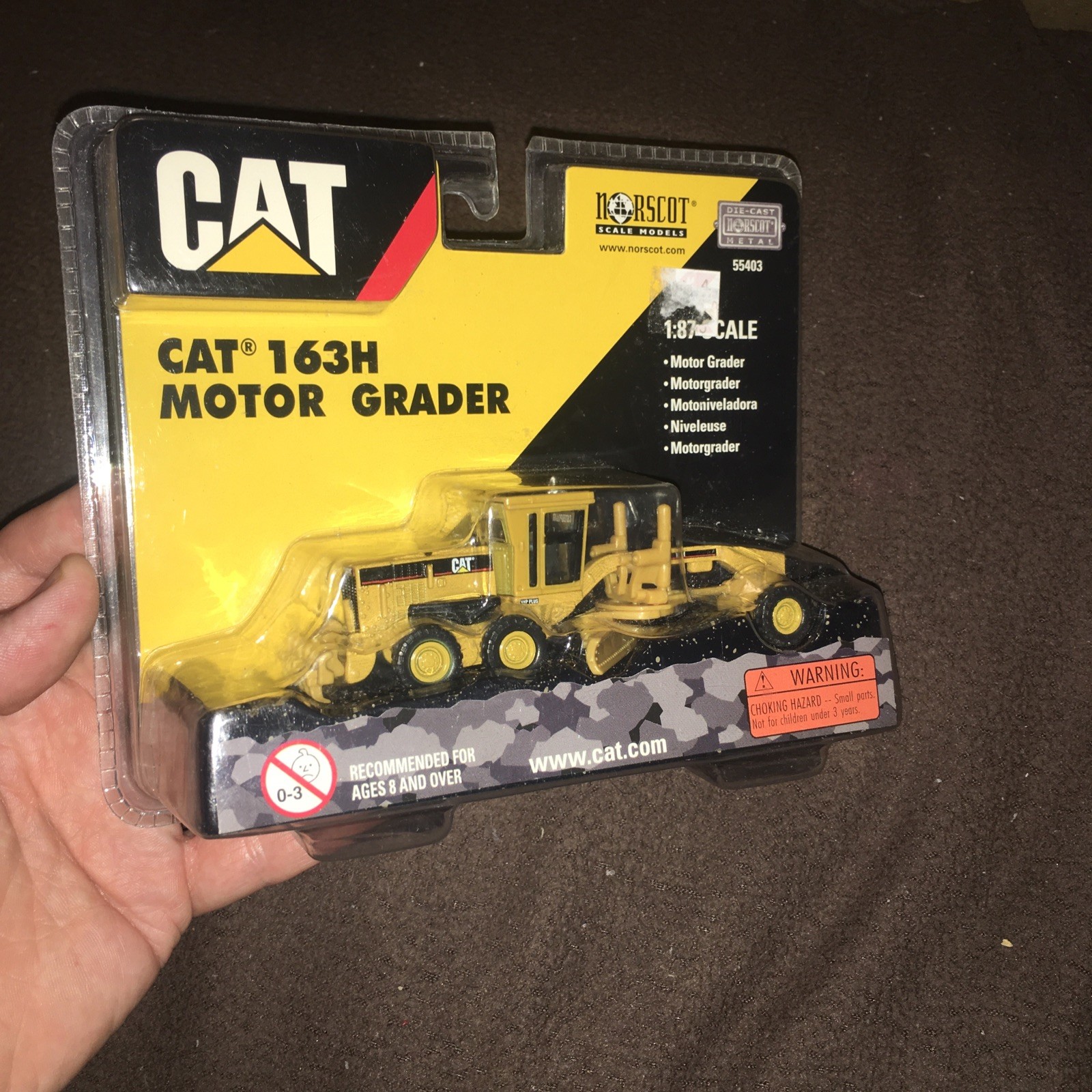 2007 NORSCOTT CAT 163H Motor Grader HO 1:87 55403 Unopened Box