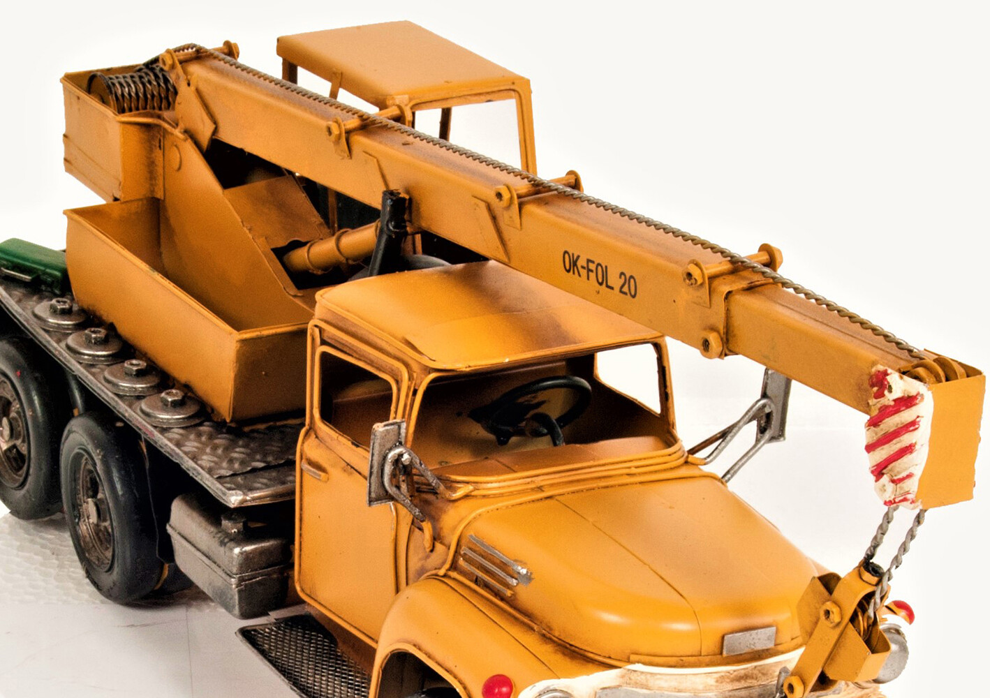 Mobile Crane Boom Truck Metal Model 18″ Collector Construction Equipment Vehicle
