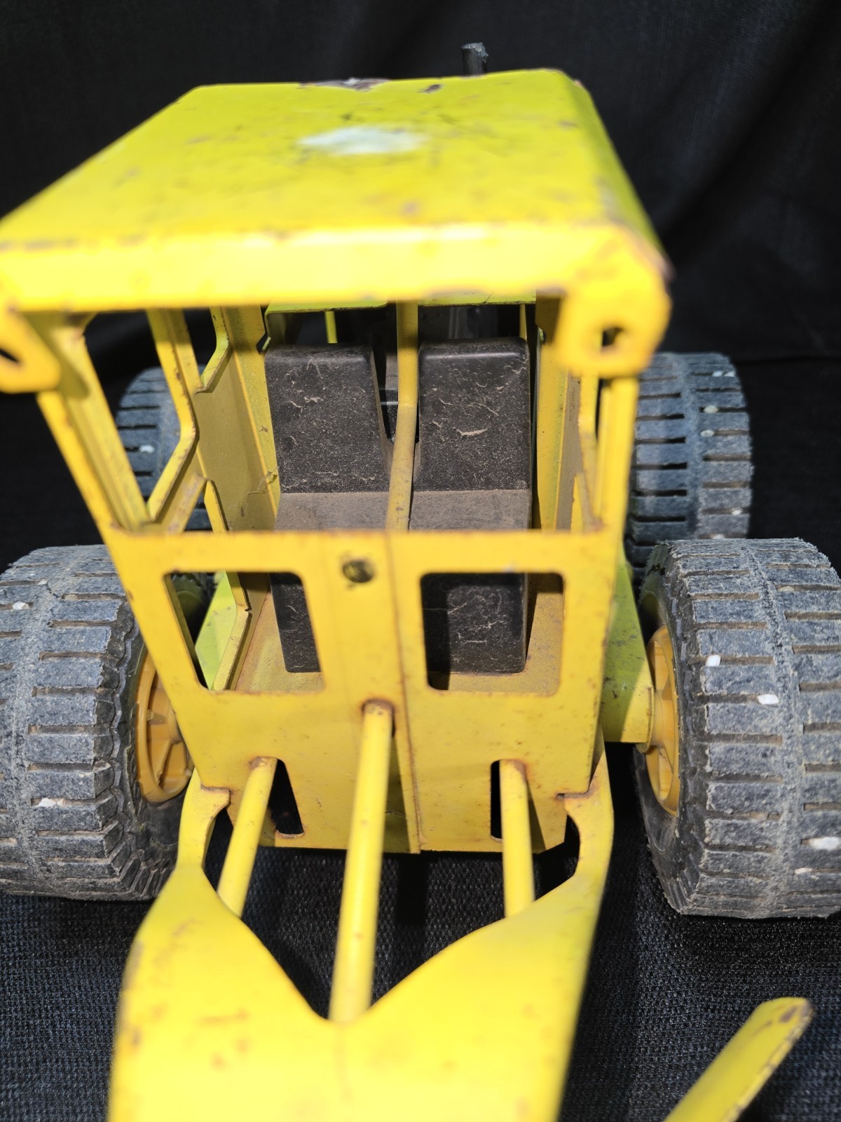 Vintage 1960s Tonka Motor Grader Pressed Steel Yellow USA Classic Display Piece