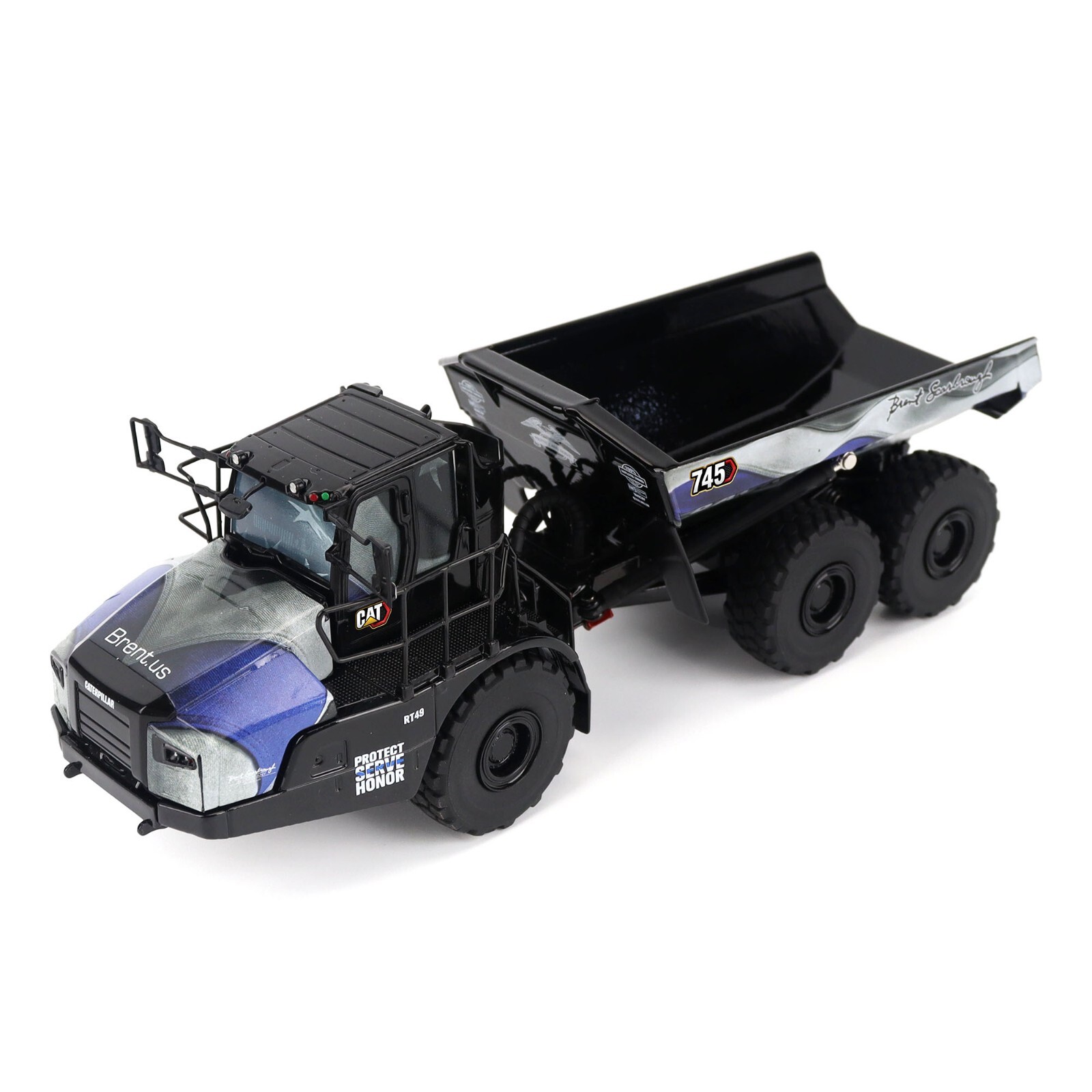 Cat 745 Articulated Dump – Patriotic – Diecast Masters 1:50 Scale #85528-BSC New