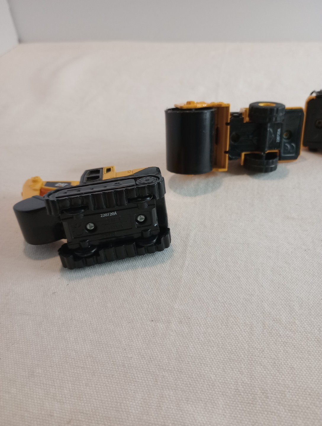Funrise Yellow CAT Construction Diecast Lot Of 3