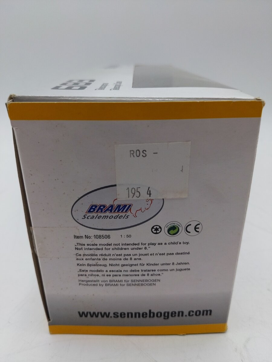 Brami Modell 108506 1:50 Scale Diecast Sennebogen 683 Telescopic Crane/Box