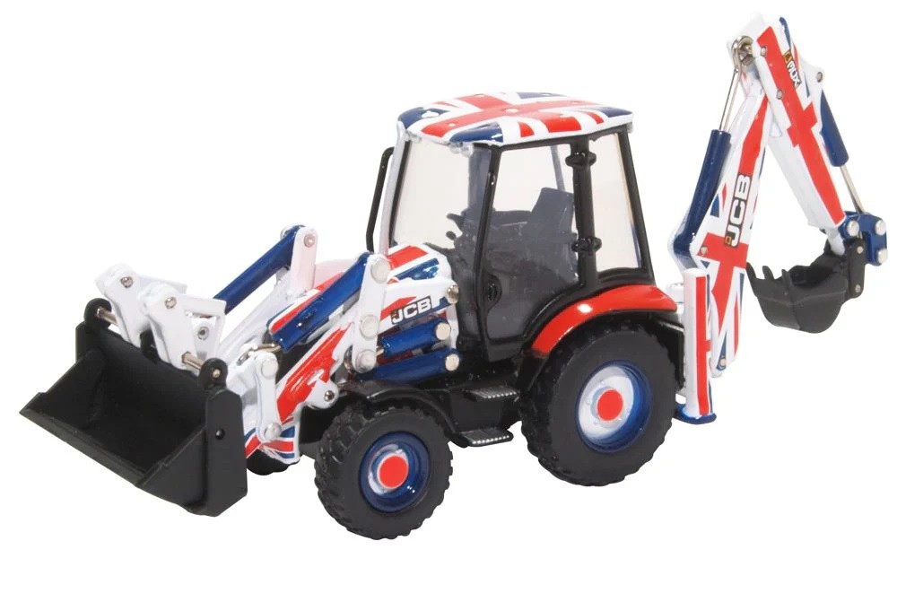 OXFORD DIECAST – Terna JCB 3CX – UNION JACK – 1/76 – OXF763CX002