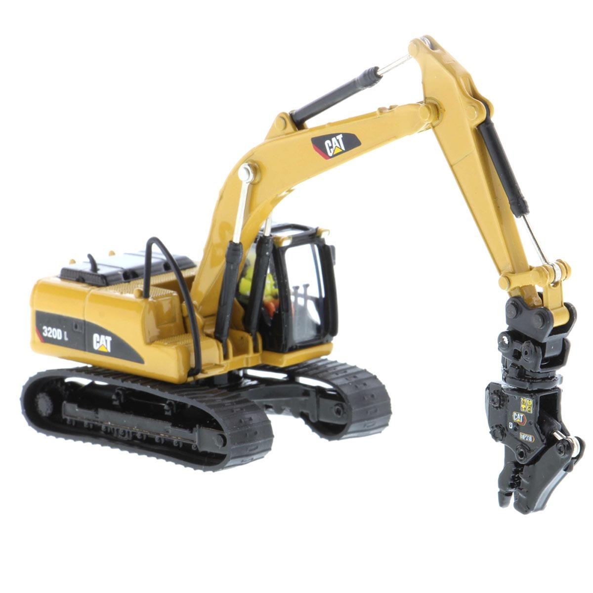 Diecast Masters 1/87 Caterpillar 320D L Hydraulic Excavator w/4 Work Tools 85652