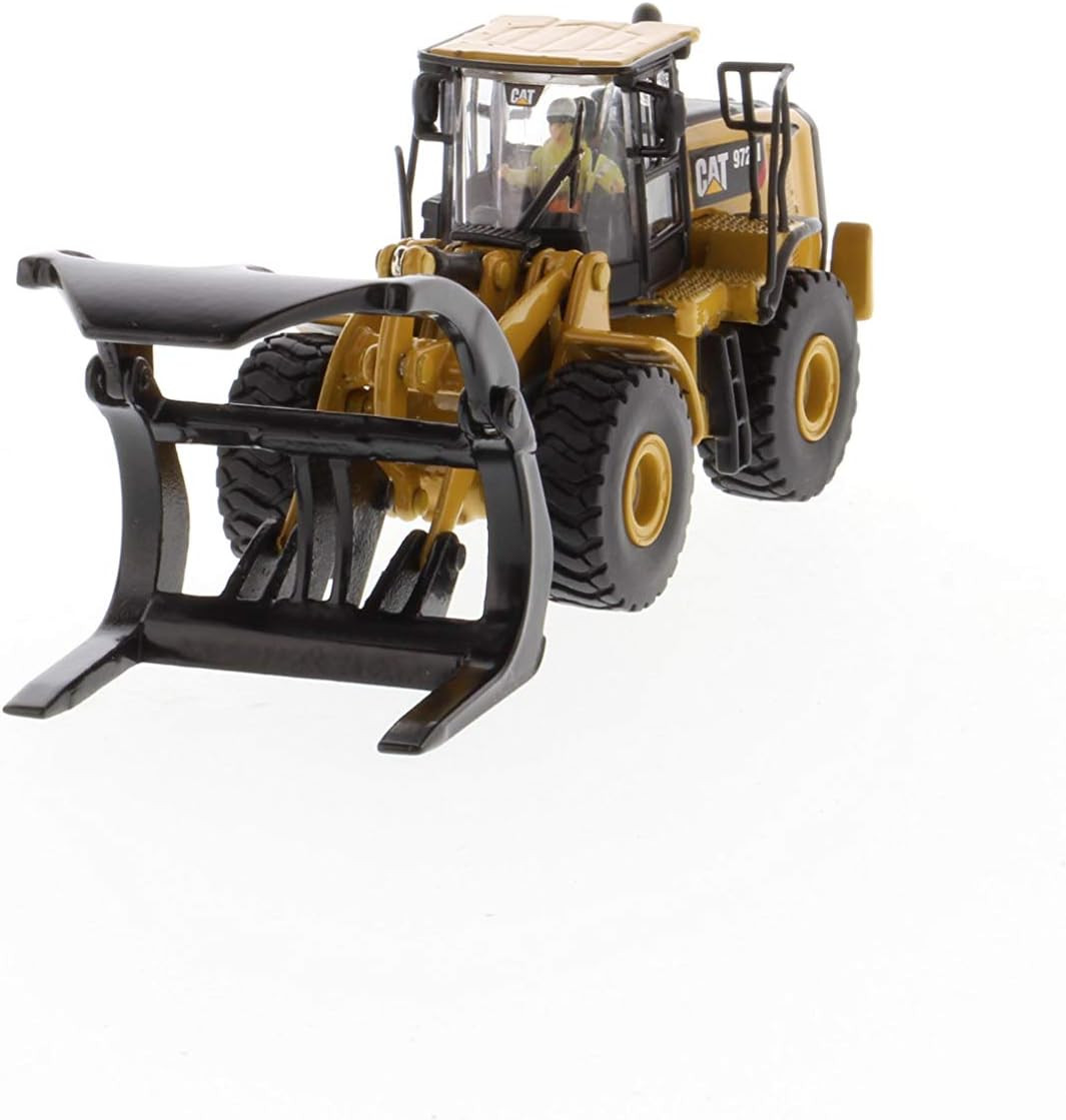 CAT Caterpillar 972M Wheel Loader with Log Fork and Operator High Line Series 1/