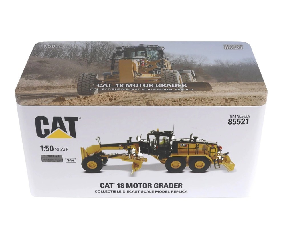 Cat 18 Motor Grader – High Line – Diecast Masters 1:50 Scale Model #85521 New