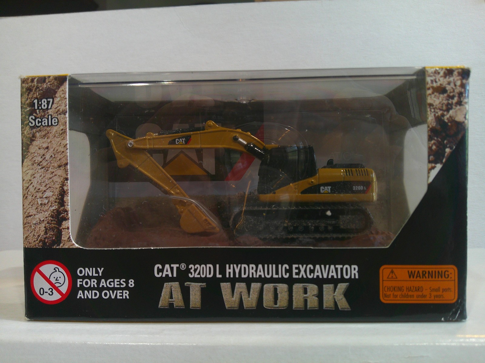 Norscot CAT 320D L Hydraulic Excavator AT WORK 1:87 Scale Yellow Box Good++