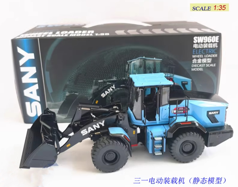1:35 SANY SW960E Electric Loader Construction Machinery Equipment Diecast Model