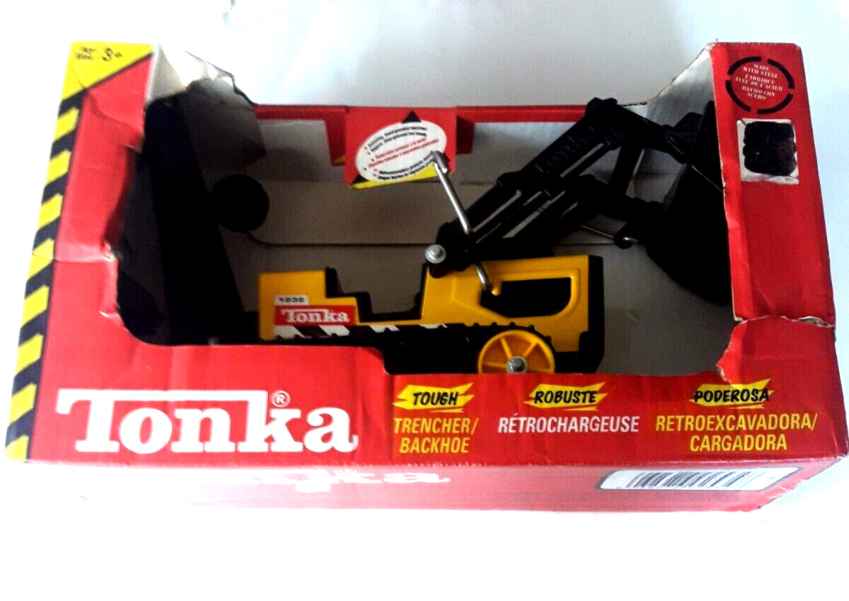 Tonka Tough Trencher/Backhoe, NEW in Original Box, Vintage, Steel, 1232,