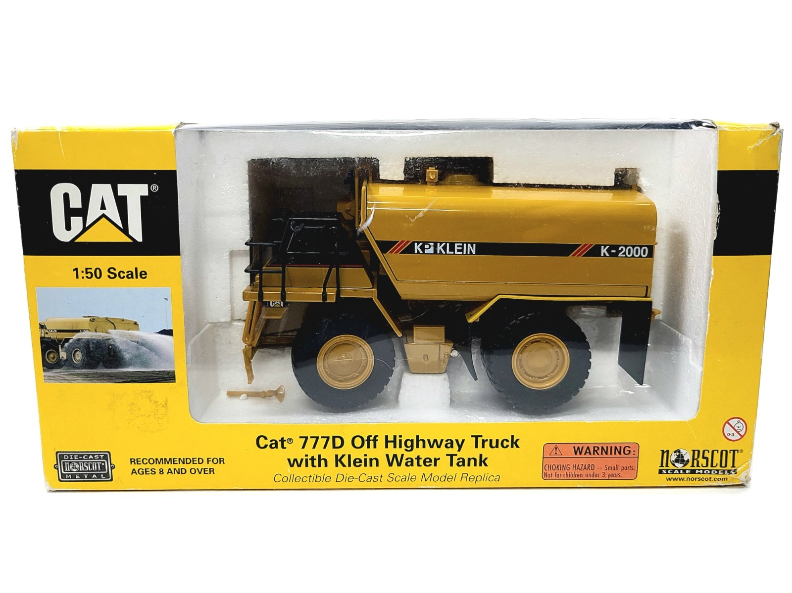 Cat 777D Off-Highway Truck Klein Water Tank Norscot 1:50 Scale Model #55142