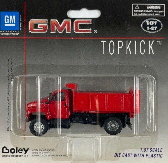 Boley 3009-11 1:87 Dept 1-87 Red/Red GMC 03 Single Axle Dump Truck Topkick