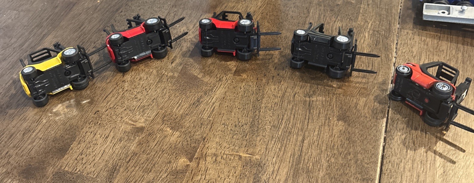 Siku And Welles 1:50 Scale Forklifts Lot Of 5