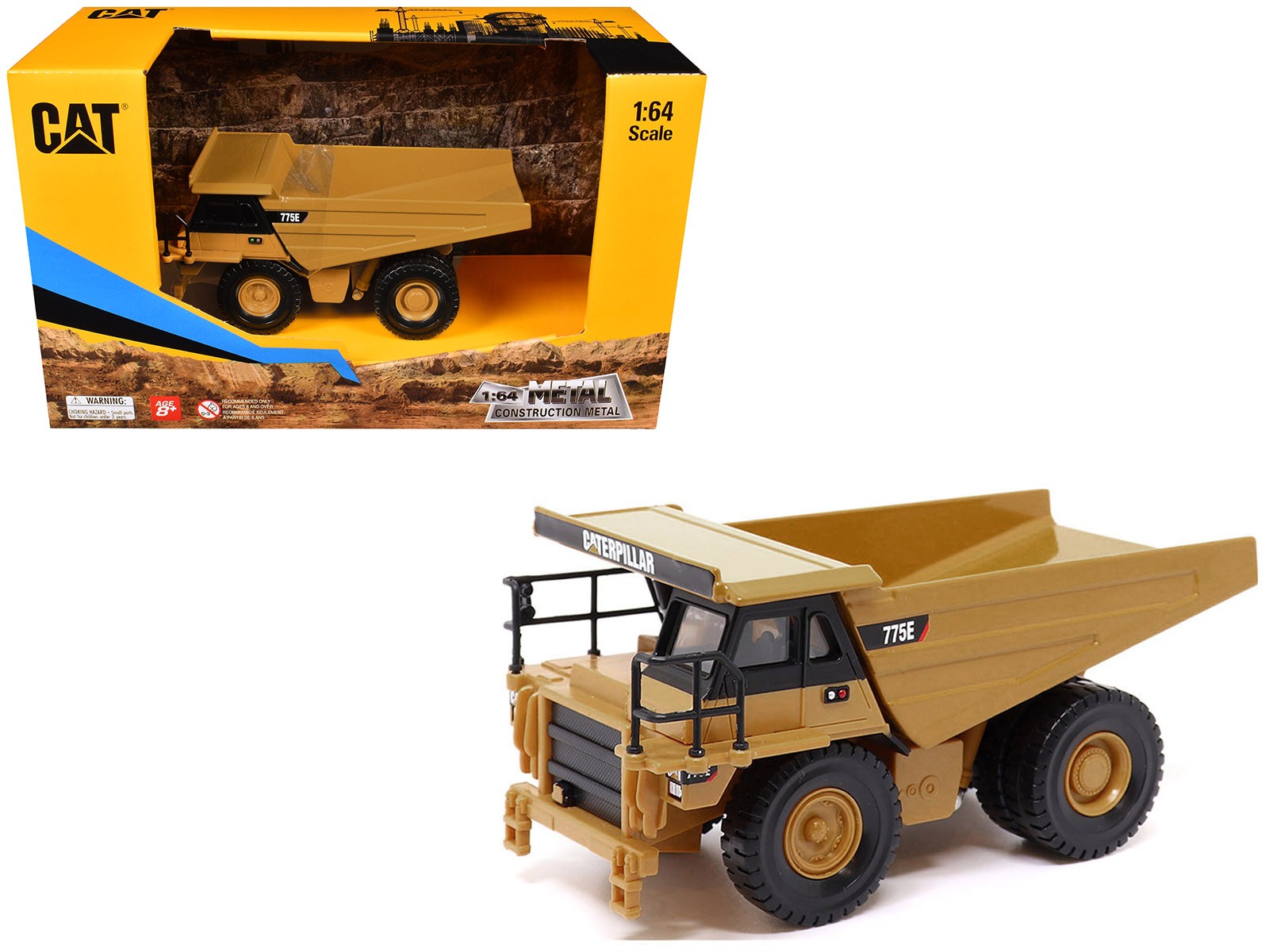 CAT Caterpillar 775E Off-Highway Dump Truck Yellow 1/64