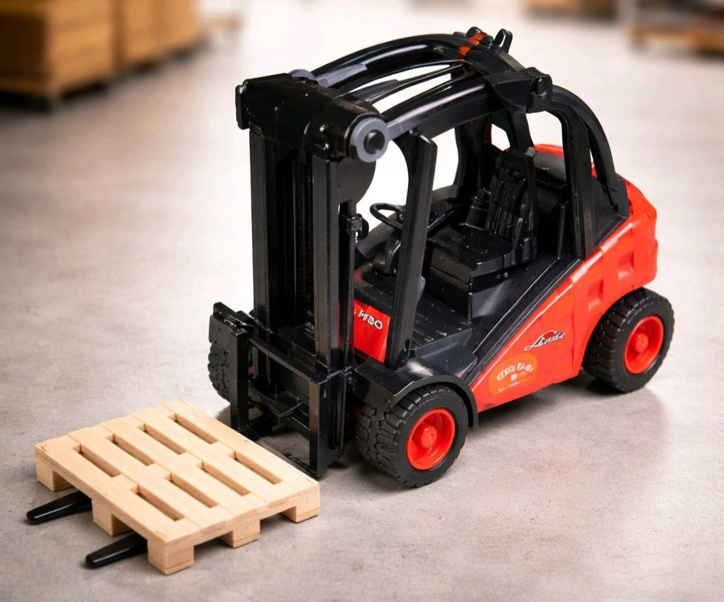 Bruder 02511 Linde H30D Fork Lift w/2 Pallets – 1:16 Scale Mint with Box!