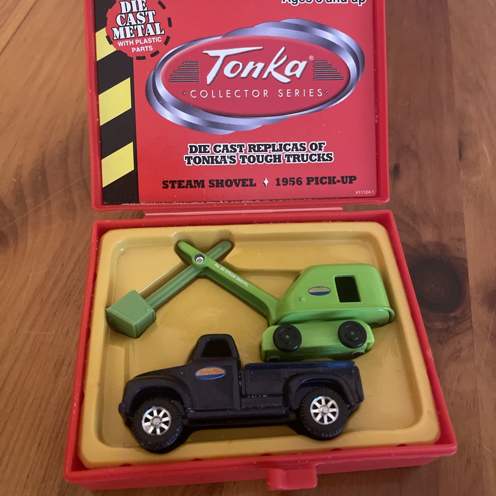 TONKA DIECAST COLLECTORS SERIES, MINIATURE STEAM SHOVEL & 1956 PICK UP