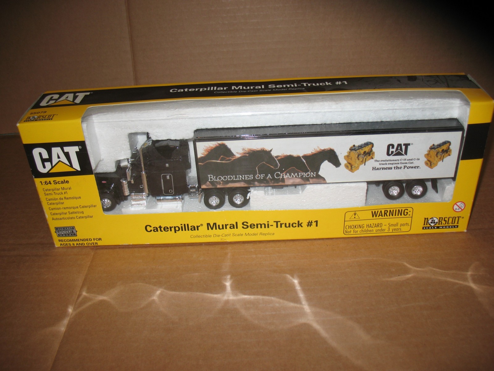 Norscot 1:64 Scale Caterpillar Mural Semi-truck #1