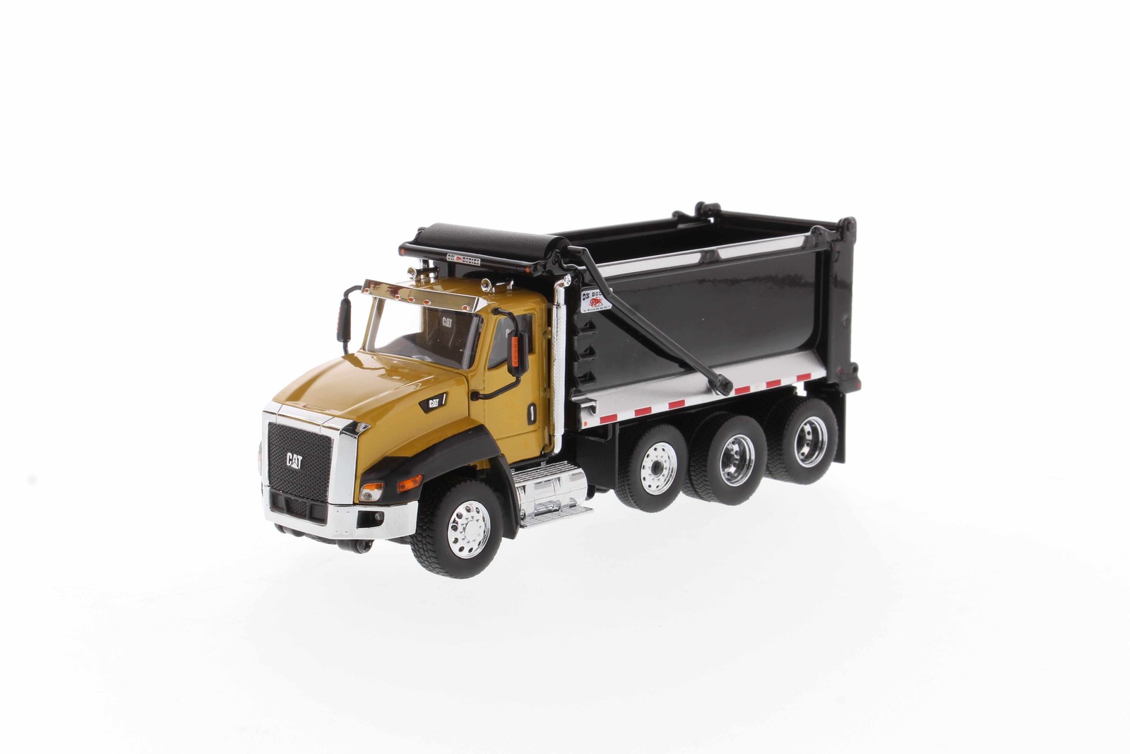 DM 1:50 Cat CT660 Day Cab Automatic Loading Alloy Flip Truck Model 85668