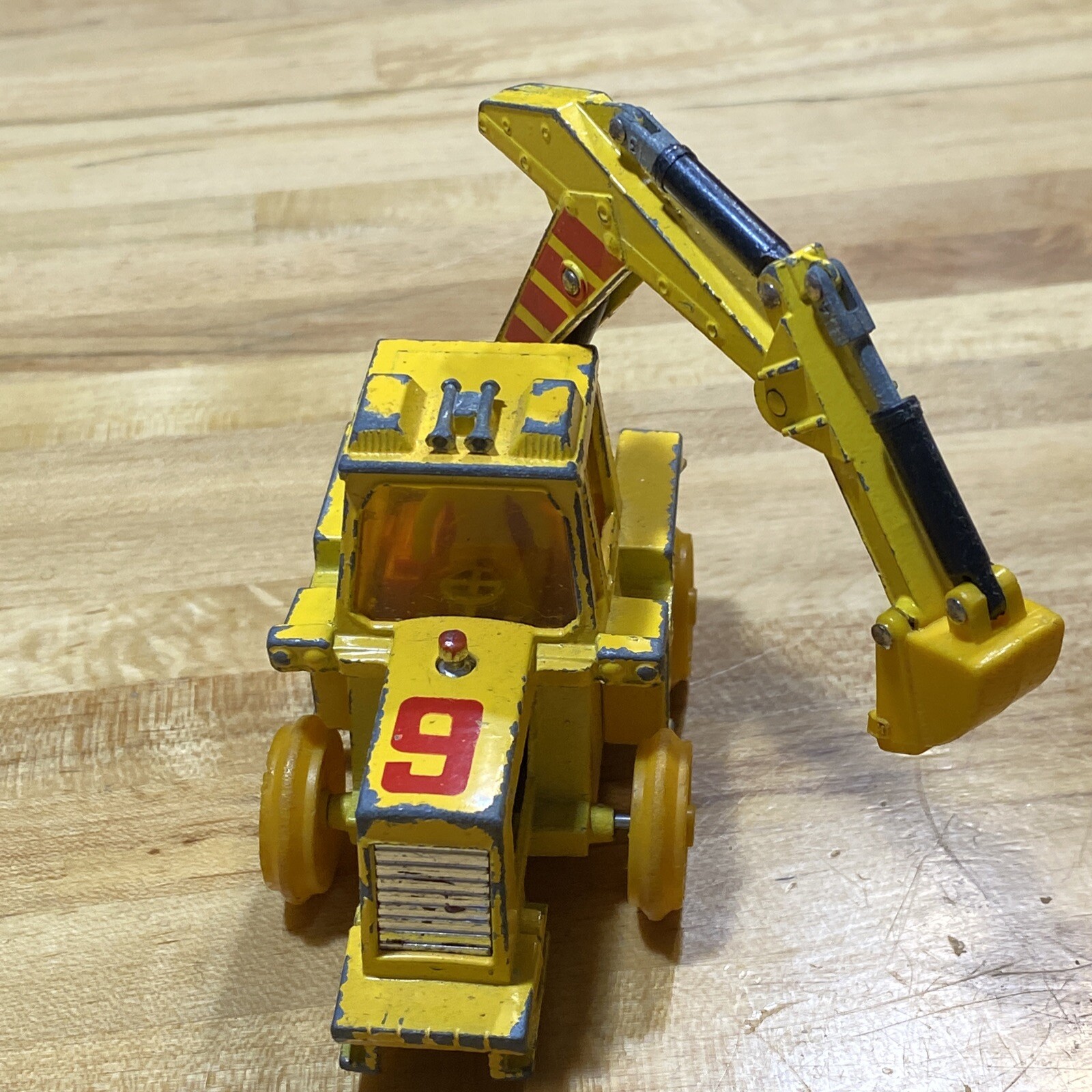 Vintage Matchbox Super Kings Construction Tractor Yellow Truck